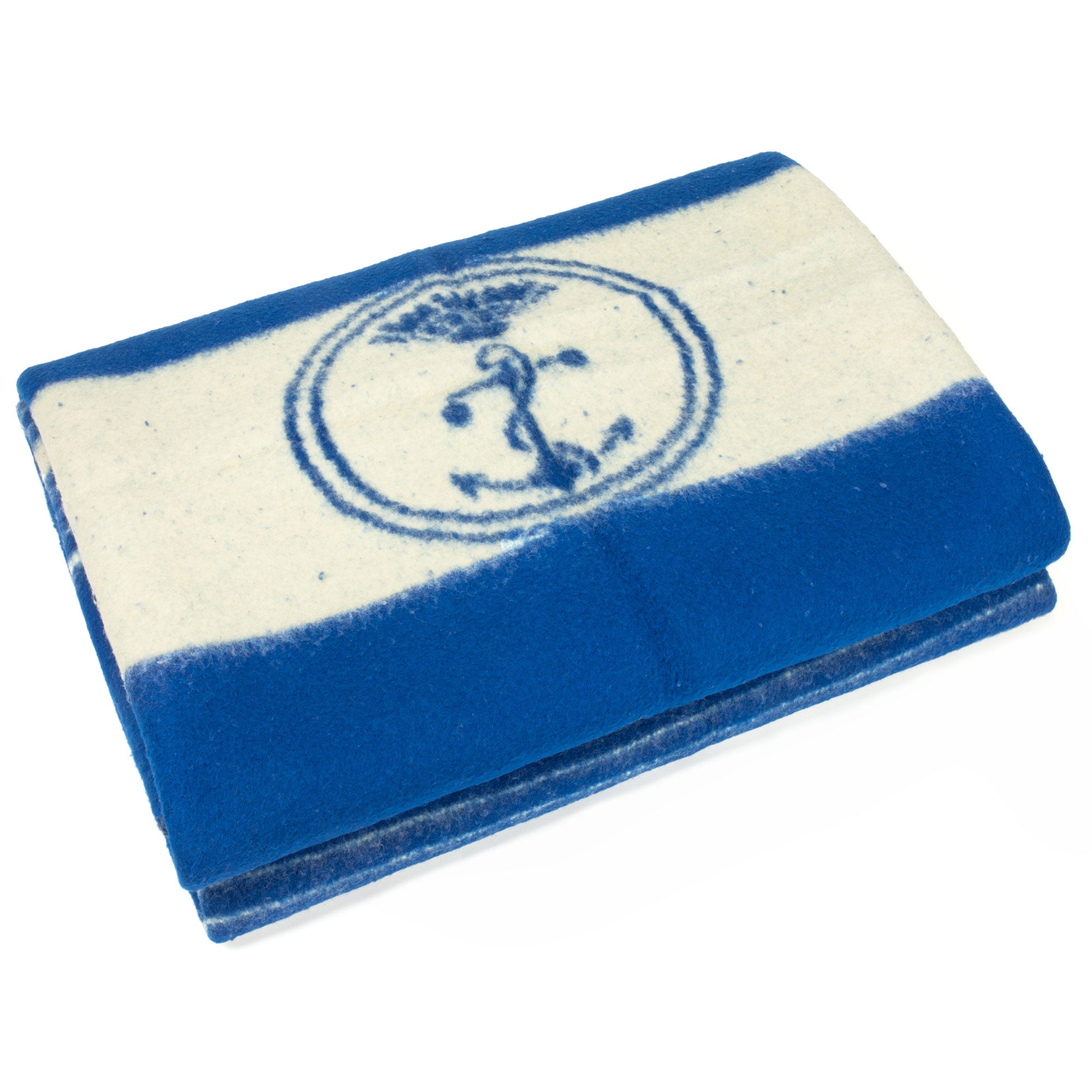 Italian Navy Blanket 100 Virgin Wool