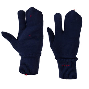 Trigger Mittens Wool Italian Airforce Blue | New