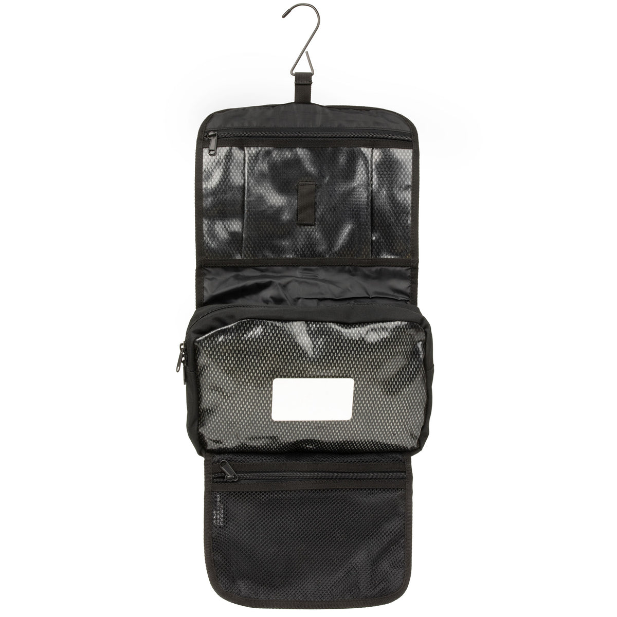 Dutch Army Black Toiletry Bag With Mirror