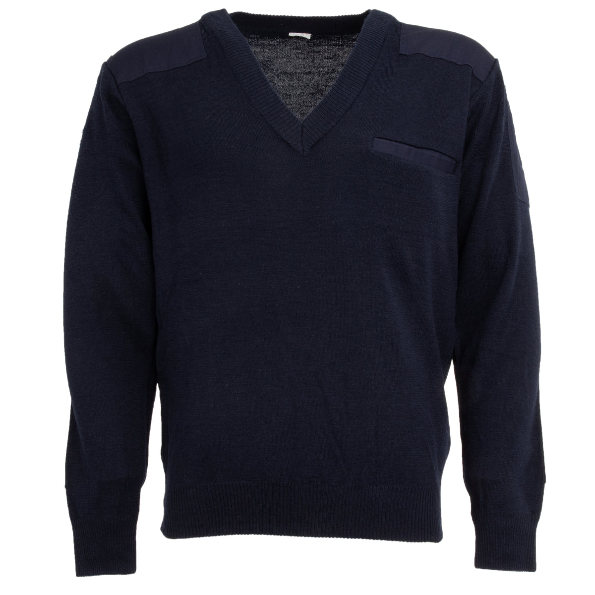 Dutch Commando Style V-Neck Sweater | Navy Blue