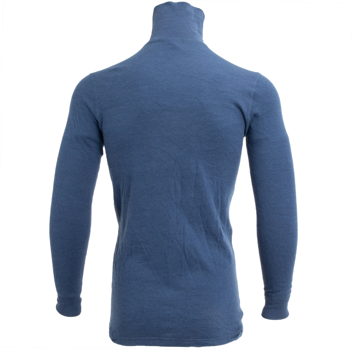 Dutch Army Woolen 1/4 Zip Long Sleeve Shirt | Blue