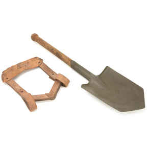 Czech Army Spade & Leather Shovel Cover Straps