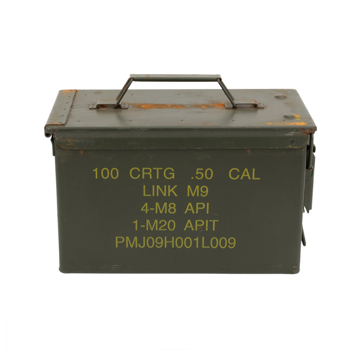 50 Cal. OD Ammo Box Stenciled Mixed | Used