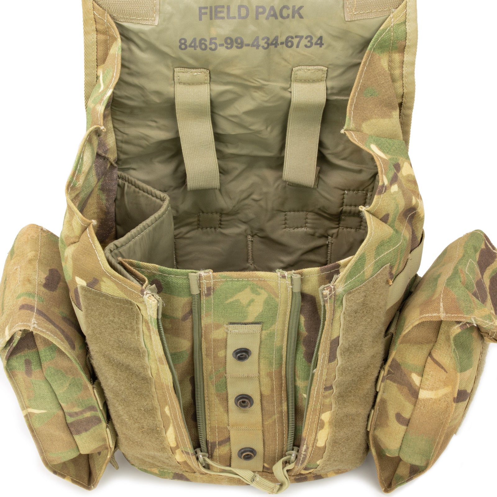 British Army Multi-Cam Gas Mask Bag with Strap
