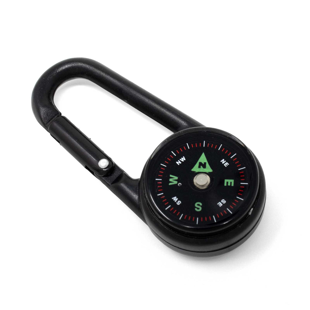 Carabiner with Compass & Thermometer 