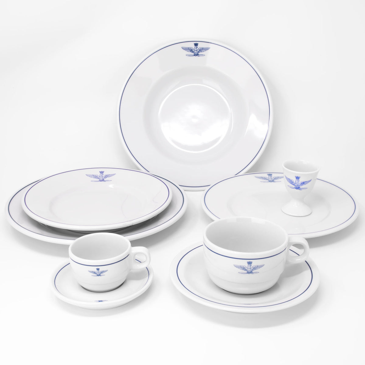 Italian Officer's Club Porcelain Collection (14-pieces)