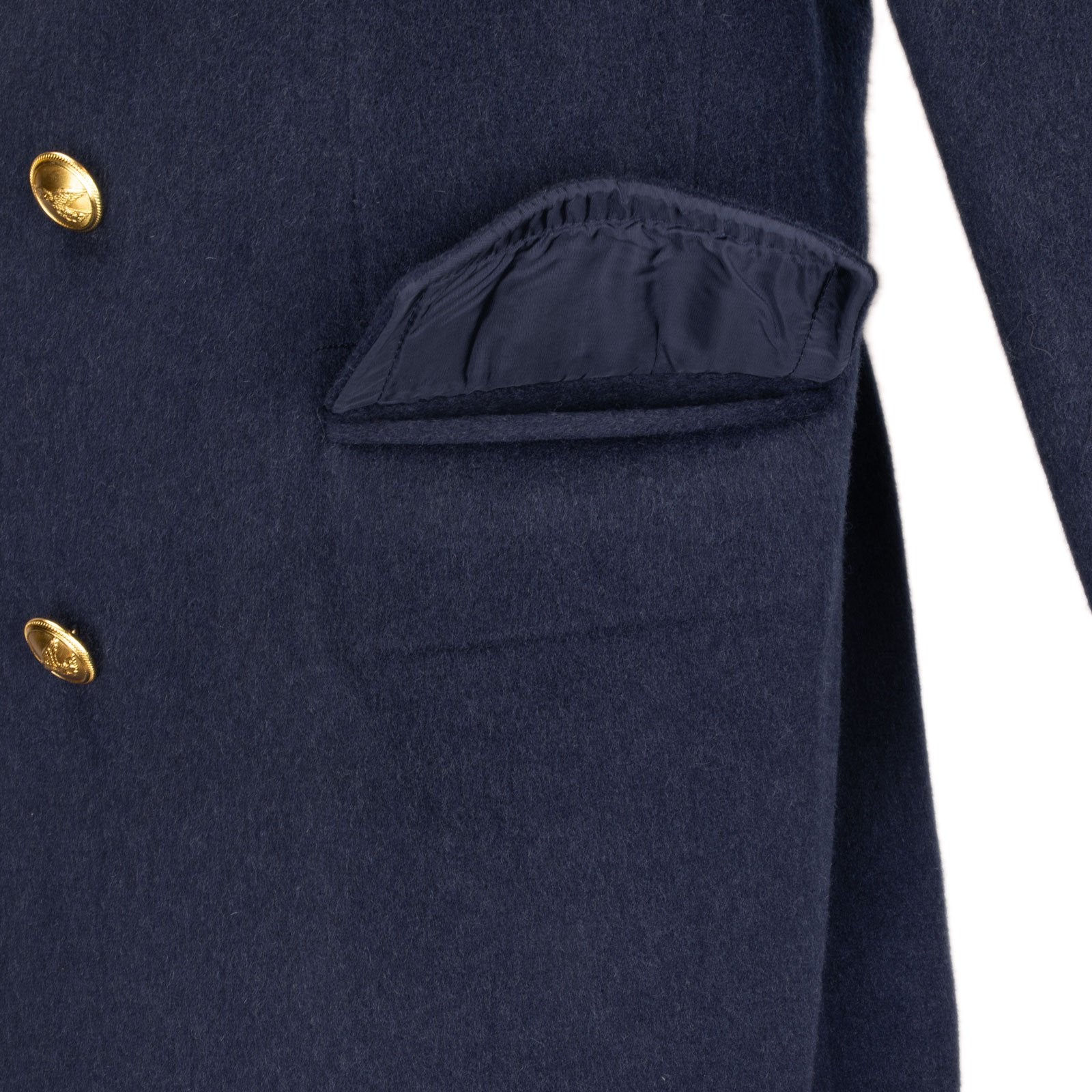 Wool Italian Navy Pea Coat