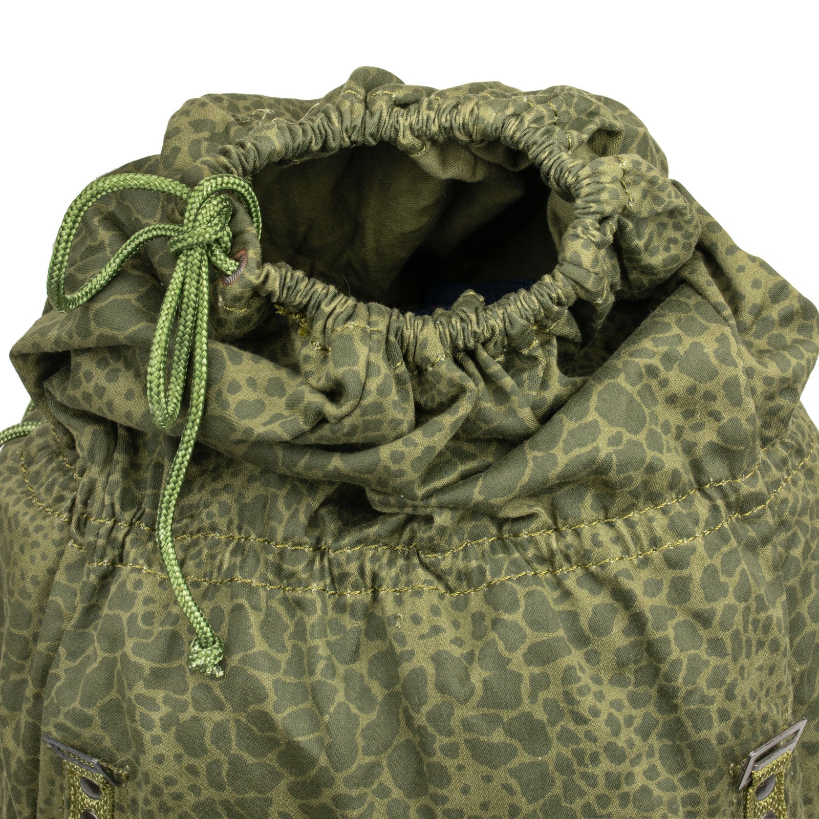 Polish Army Leopard Camo Backpack Drawstring Closure