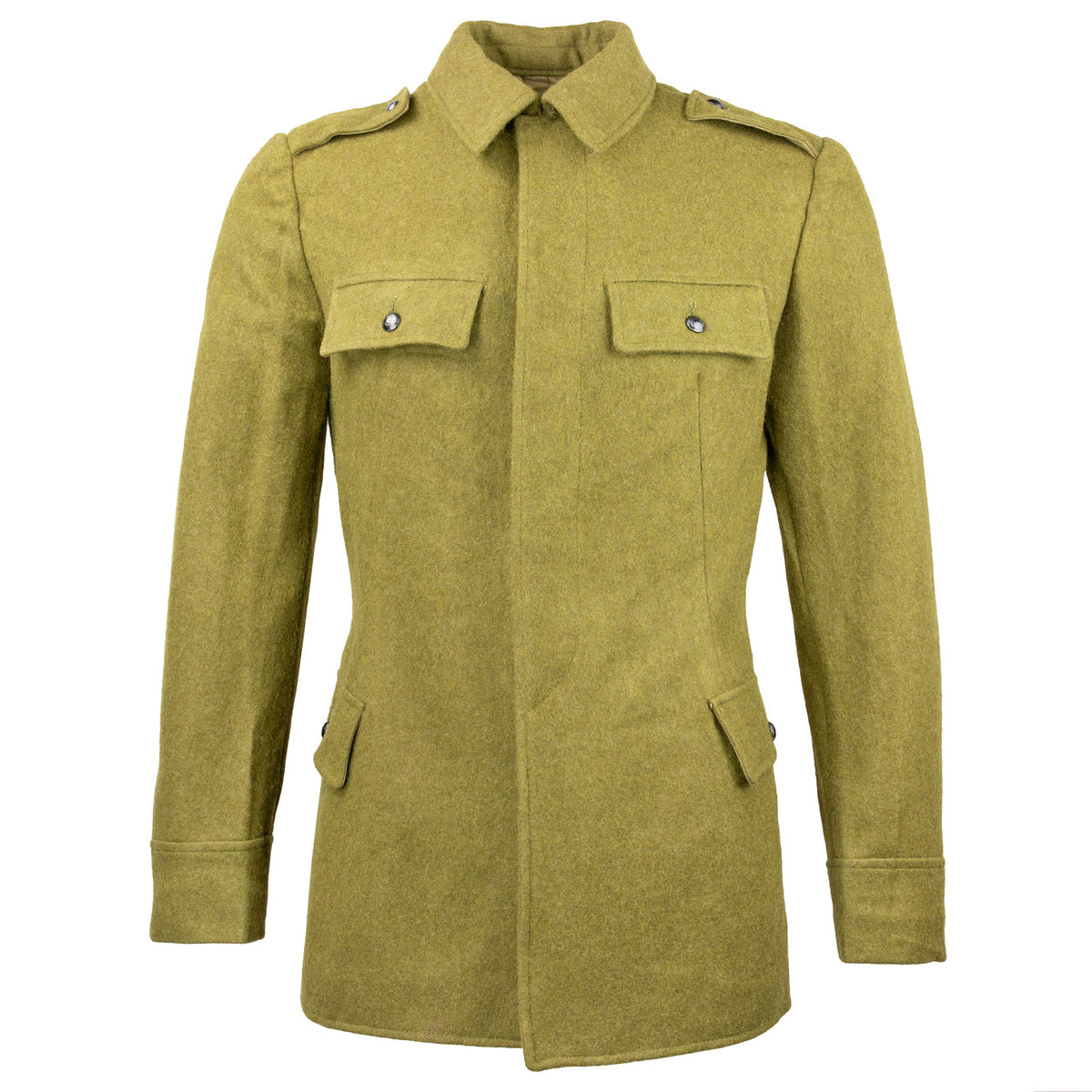 Romanian wool jacket coat olive drab O.D.