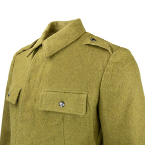 Romanian wool jacket coat olive drab O.D.