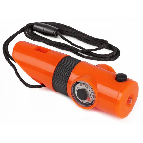 7-in-1 Orange Emergency Whistle